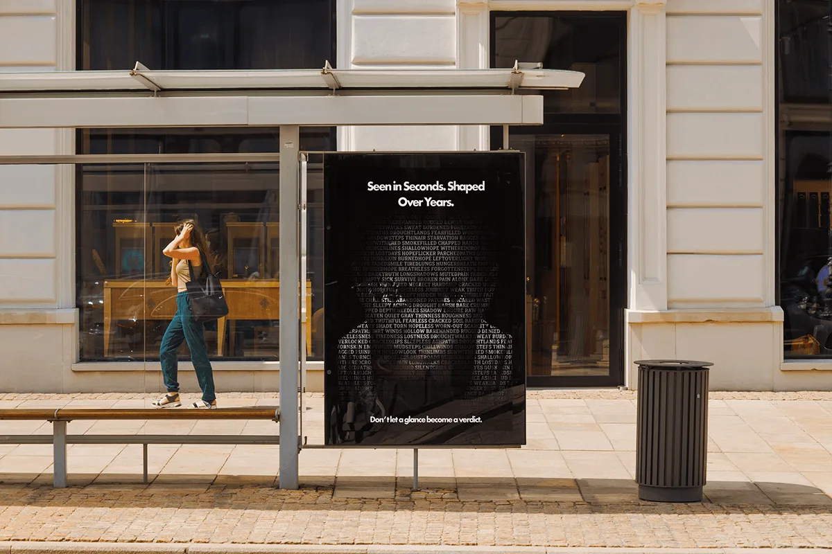 Seen in Seconds — ADCO bus shelter poster