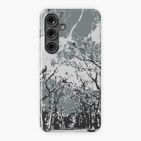 Redbubble samsung case preview featuring the A walk in the park artwork.