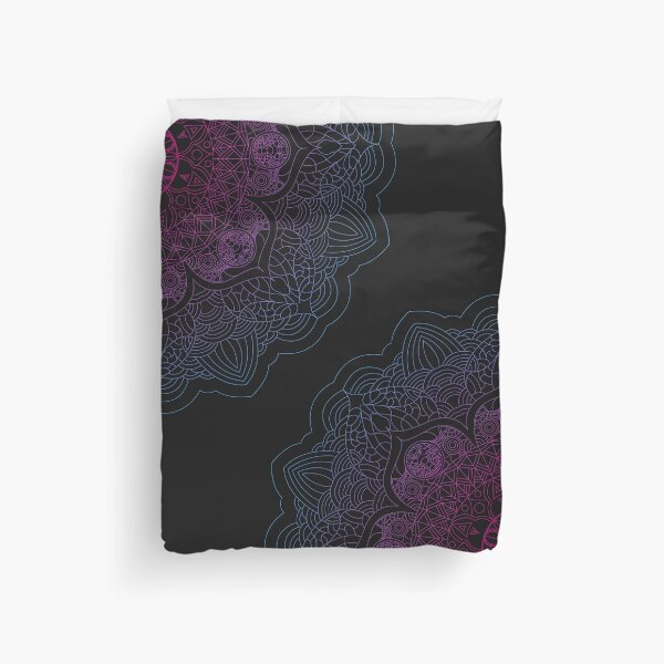 Redbubble duvet cover preview featuring the Another Mandala! artwork.