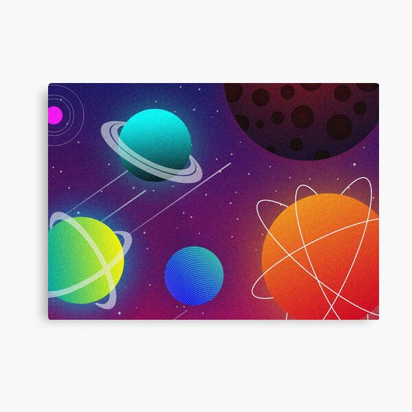 Redbubble canvas print preview featuring the Cosmic Space artwork.
