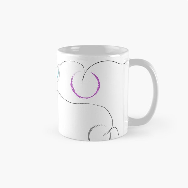 Redbubble mug preview featuring the Half Circle Pattern artwork.