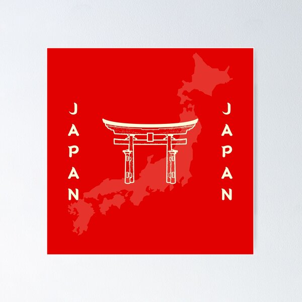 Redbubble poster preview featuring the Japan Japan artwork.