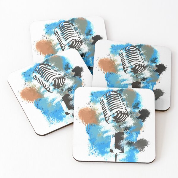 Redbubble coasters preview featuring the Mictaculous artwork.