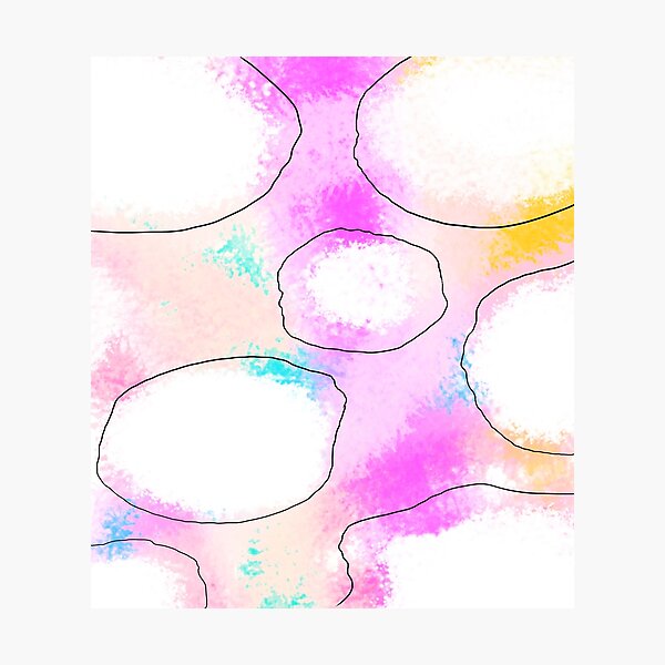 Redbubble photographic print preview featuring the Patterns number one artwork.