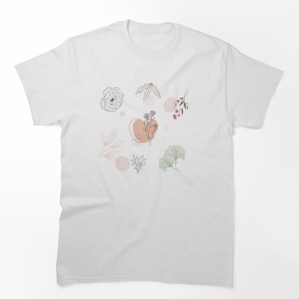 Redbubble t shirt preview featuring the Plants and flowers artwork.