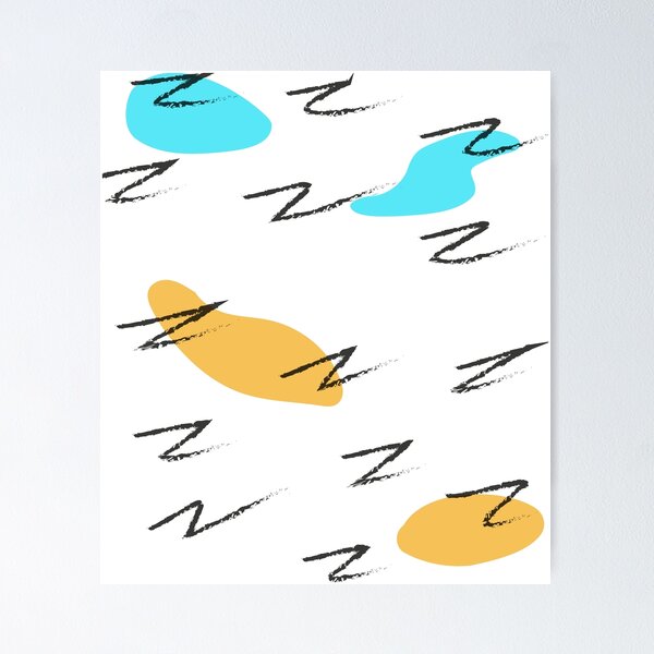 Redbubble poster preview featuring the Silly Zplots artwork.