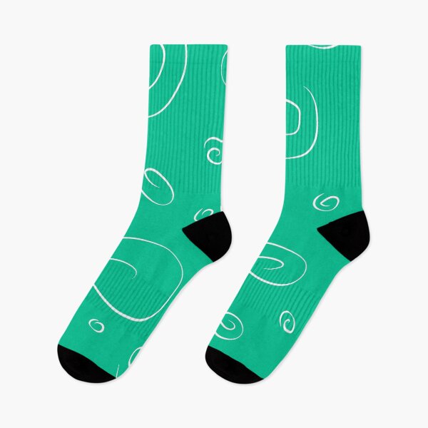 Redbubble socks preview featuring the Twirls artwork.